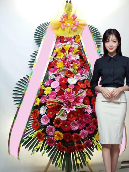 CN웨딩홀 계산점 3단화환 고급형
